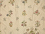 Coverlet, Silk, metal thread, metal spangles, British