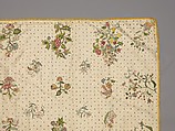 Coverlet, Silk, metal thread, metal spangles, British