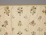 Coverlet, Silk, metal thread, metal spangles, British