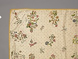 Coverlet, Silk, metal thread, metal spangles, British
