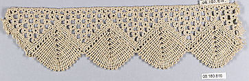 Fragment, Bobbin lace, Swedish, Dalarna