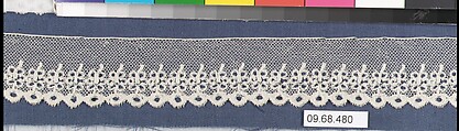 Fragment, Bobbin lace, British, Buckinghamshire