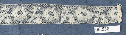 Fragment, Bobbin lace, British, Buckinghamshire