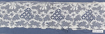Fragment, Bobbin lace, British, Buckinghamshire