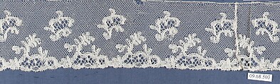 Fragment, Bobbin lace, British, Buckinghamshire