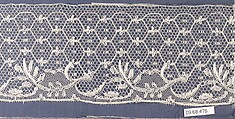 Fragment, Bobbin lace, British, Buckinghamshire