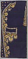 Embroidered panels for a man's suit, Silk embroidery on woven silk, satin stitch; stem stitch, knots and silk net, French