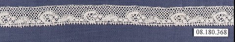 Piece, Bobbin lace, German, Saxony