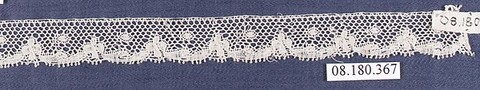 Piece, Bobbin lace, German, Saxony