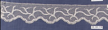 Piece, Bobbin lace, German, Saxony