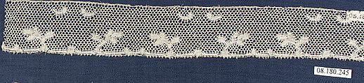 Piece, Bobbin lace, French, Dieppe