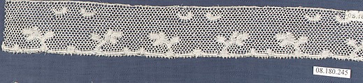 Piece, Bobbin lace, French, Dieppe
