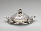Broth bowl with cover and matching stand (écuelle), Louis Landes (master ca. 1770, active 1789), Silver, French, Toulouse