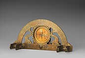 Graphometer or semicircle, Michael Butterfield, Brass, French, Paris