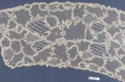 Fragment, Bobbin lace, British, Buckinghamshire