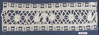 Insertion, Bobbin lace, Italian, Genoa