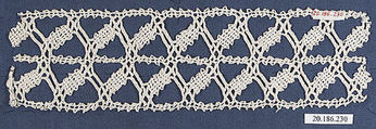 Insertion, Bobbin lace, Italian, Venice