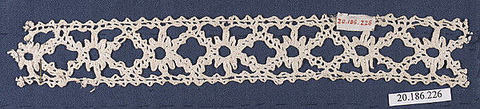 Insertion, Bobbin lace, Italian, Venice