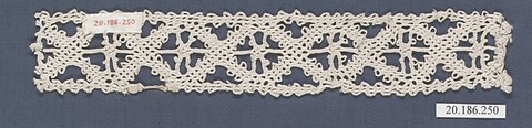 Insertion, Bobbin lace, Italian, Venice