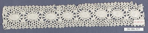 Insertion, Bobbin lace, Italian, Abruzzi (Gessopalena)