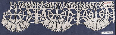 Edging, Bobbin lace, Italian, Genoa