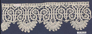 Edging, Bobbin lace, Italian, Genoa