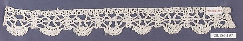 Edging, Bobbin lace, Italian, Genoa