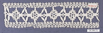 Insertion, Bobbin lace, Italian, Genoa