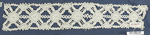 Insertion, Bobbin lace, Italian, Venice