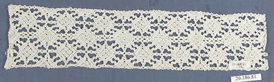 Insertion, Bobbin lace, Italian, Venice