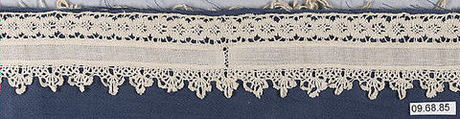 Insertion and edging, Bobbin lace, Italian, Genoa