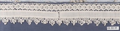 Insertion and edging, Bobbin lace, Italian, Genoa
