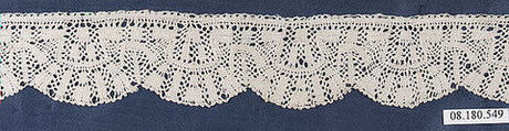 Fragment, Bobbin lace, Italian, possibly Milan