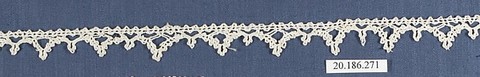 Edging, Bobbin lace, Italian, Venice