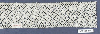 Strip, Bobbin lace, Italian, Tuscany
