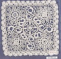 Square or pall, Bobbin lace, Italian, Genoa