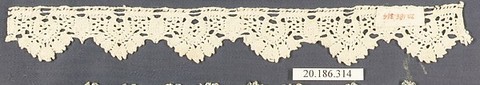 Edging, Bobbin lace, Italian, Genoa