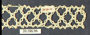 Insertion, Bobbin lace, Italian, Venice