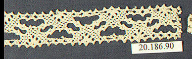 Insertion, Bobbin lace, Italian, Venice