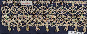 Edging, Bobbin lace, Italian, Venice