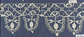 Edging, Bobbin lace, Italian, Genoa