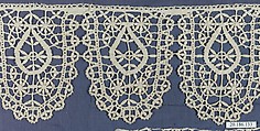 Edging, Bobbin lace, Italian, Genoa