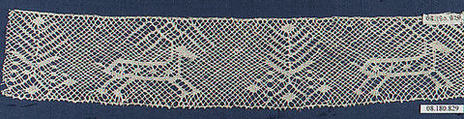 Fragment, Bobbin lace, Swiss, Basel