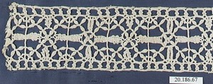 Insertion, Bobbin lace, Italian, Genoa