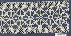 Insertion, Bobbin lace, Italian, Genoa