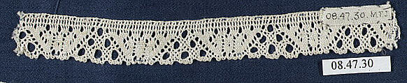 Fragment, Bobbin lace, Swedish, Skane