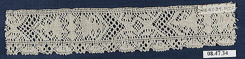 Fragment, Bobbin lace, Swedish, Skane