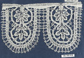 Fragment (two parts), Bobbin lace, Italian