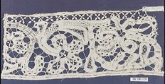 Piece, Bobbin lace, Flemish or Italian