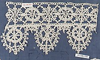 Edging, Bobbin lace, Italian, Genoa